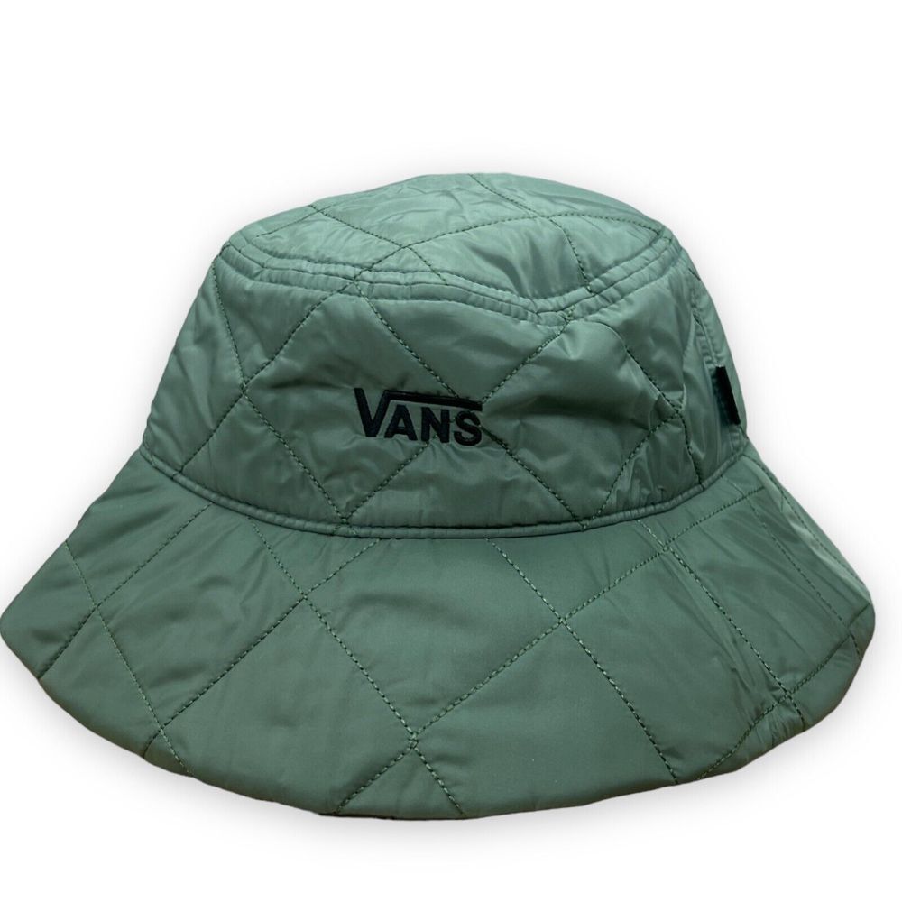 Vans Woman's Long Haul Puffer Style Bucket Hat Size Small Duck Green New w tags